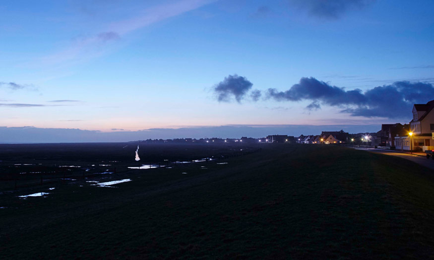 Blick auf das Kurhaus Juist