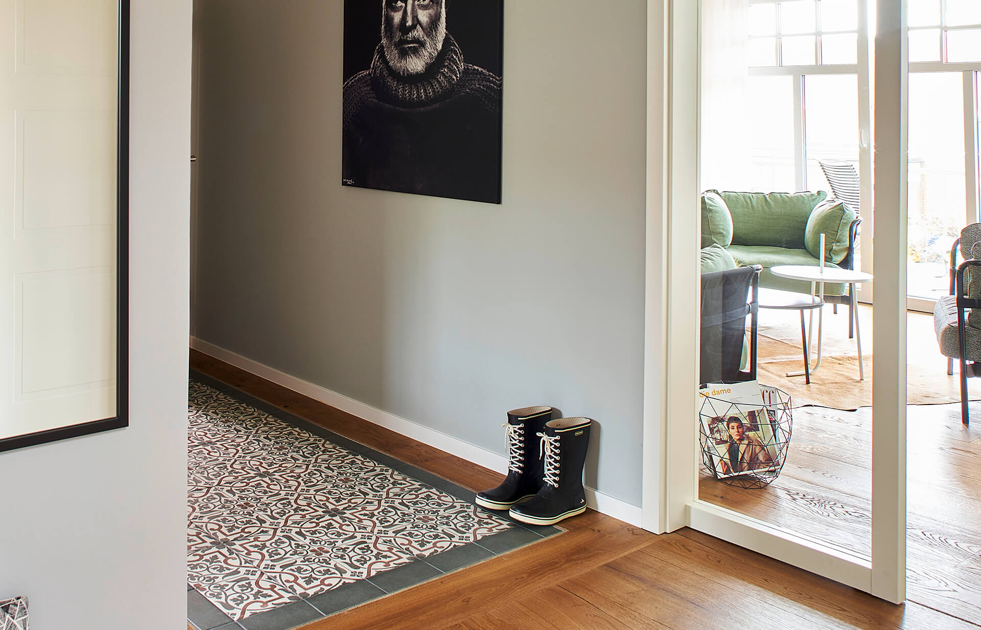 Miss Evans Ferienwohnung: Blick in den Flur.